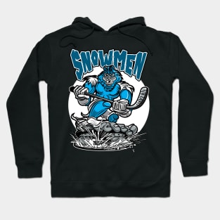 Snowmen Hockey Player Mascot Hoodie